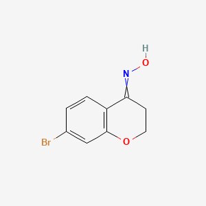 molecular formula C9H8BrNO2 B8471360 (Z)-7-Bromochroman-4-one Oxime 
