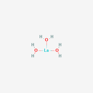 molecular formula La(OH)3<br>H3LaO3 B084714 Lanthanum(III) hydroxide CAS No. 14507-19-8