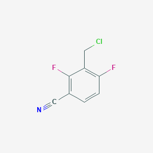 molecular formula C8H4ClF2N B8471423 3-(Chloromethyl)-2,4-difluorobenzonitrile 