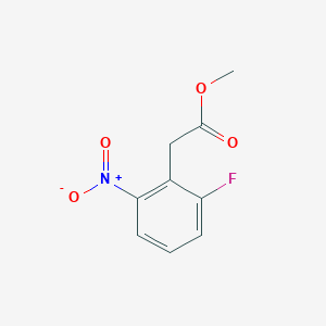 molecular formula C9H8FNO4 B8471429 METHYL 2-(2-FLUORO-6-NITROPHENYL)ACETATE 