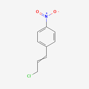 molecular formula C9H8ClNO2 B8471472 3-(4-Nitrophenyl)-2-propenyl chloride 