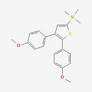[4,5-Bis(4-methoxyphenyl)thiophen-2-yl](trimethyl)silane