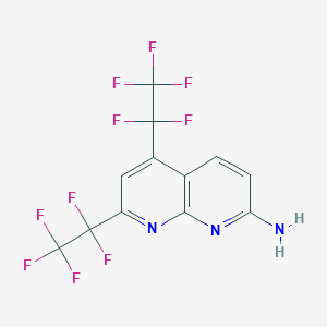 5,7-Bis(pentafluoroethyl)-1,8-naphthyridin-2-amine