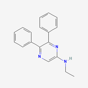 5,6-Diphenyl-2-(ethylamino)pyrazine