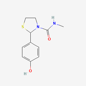 N-methyl-2-(4-hydroxyphenyl)thiazolidine-3-carboxamide