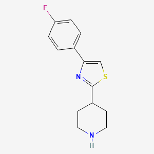 4-[4-(4-Fluorophenyl)-1,3-thiazol-2-yl]piperidine