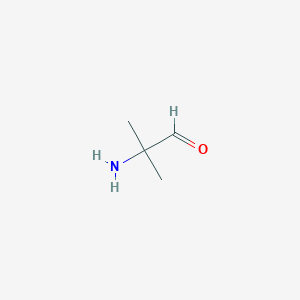 molecular formula C4H9NO B8471781 2-Amino-2-methylpropanal 