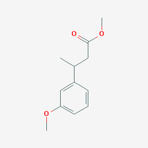 molecular formula C12H16O3 B8471798 Methyl (R)-3-(3-Methoxyphenyl)butanoate 