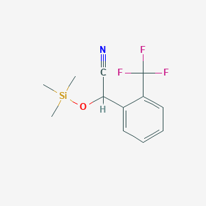 2-(2-Trifluoromethylphenyl)-2-trimethylsiloxyethanenitrile