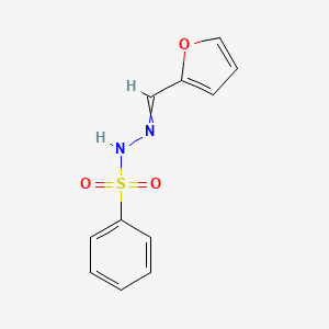 molecular formula C11H10N2O3S B8471827 N'-(2-furylmethylene)benzenesulfonohydrazide 