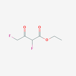 molecular formula C6H8F2O3 B8471913 Ethyl 2,4-difluoro-3-oxobutanoate 