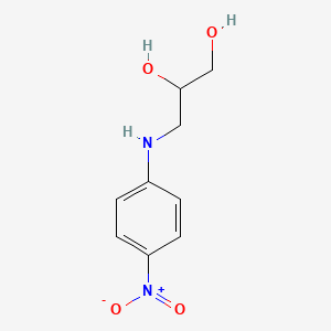 molecular formula C9H12N2O4 B8471955 3-(4-Nitroanilino)-1,2-propanediol 