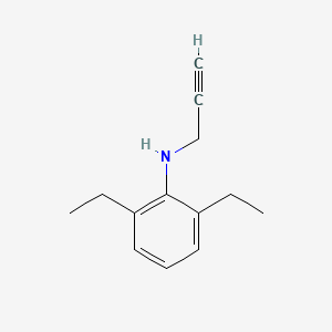 molecular formula C13H17N B8471956 2,6-Diethyl-N-propargylaniline 
