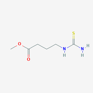 molecular formula C6H12N2O2S B8471966 Methyl 4-[(aminocarbothioyl)amino]butanoate 