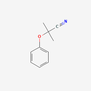 molecular formula C10H11NO B8471981 2-Methyl-2-phenoxypropanenitrile 