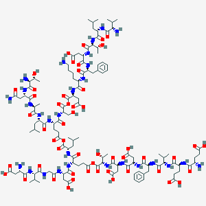 molecular formula C125H190N28O52 B008472 Peptide I (aplysia) CAS No. 109050-14-8