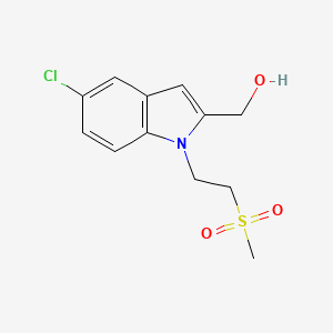 [5-chloro-1-(2-methanesulfonyl-ethyl)-1H-indol-2-yl]-methanol