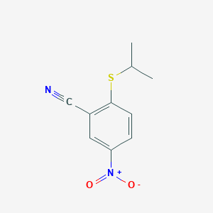 2-(Isopropylthio)-5-nitrobenzonitrile