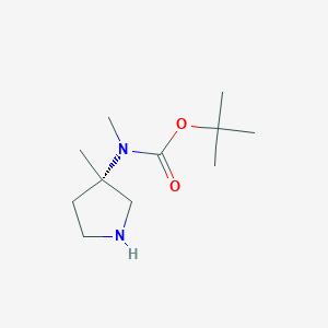 tert-Butyl methyl[(3S)-3-methylpyrrolidin-3-yl]carbamate