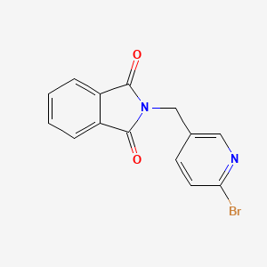 molecular formula C14H9BrN2O2 B8472195 N-(6-bromo-3-pyridylmethyl)phthalimide CAS No. 120740-11-6