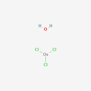molecular formula Cl3H2OOs B084722 氯化三（Ⅲ）锇酸盐水合物 CAS No. 14996-60-2