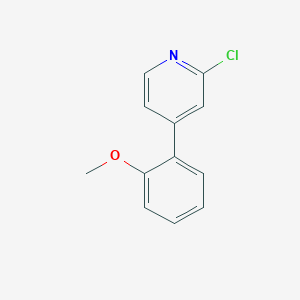 molecular formula C12H10ClNO B8472212 2-Chloro-4-(2-methoxyphenyl)pyridine 