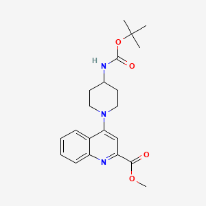 Methyl 4-{4-[(tert-butoxycarbonyl)amino]piperidin-1-yl}quinoline-2-carboxylate