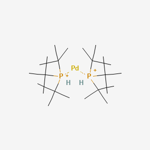 molecular formula C24H56P2Pd+2 B8472270 Bis(tri-tert-butylphosphine)palladium(0) 