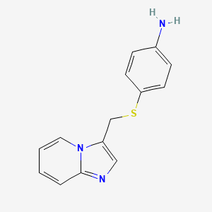 Benzenamine,4-[(imidazo[1,2-a]pyridin-3-ylmethyl)thio]-