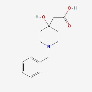 (1-Benzyl-4-hydroxypiperidin-4-yl)acetic acid