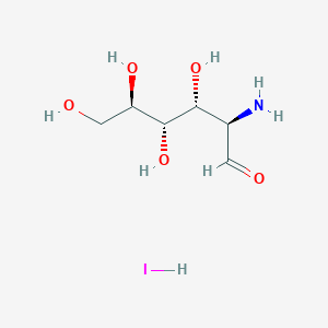 molecular formula C6H14INO5 B084723 2-Amino-2-deoxy-D-glucose hydroiodide CAS No. 14999-44-1