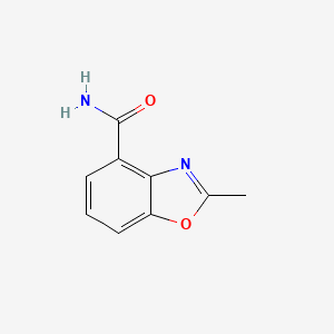 molecular formula C9H8N2O2 B8472370 2-Methylbenzoxazole-4-carboxamide CAS No. 171861-88-4