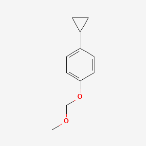 molecular formula C11H14O2 B8472385 1-Cyclopropyl-4-(methoxymethoxy)benzene 