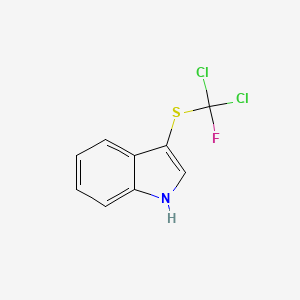 molecular formula C9H6Cl2FNS B8472407 3-{[dichlorofluoromethyl]thio}-1H-indole 