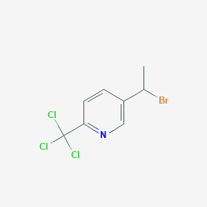 5-(1-Bromoethyl)-2-(trichloromethyl)pyridine