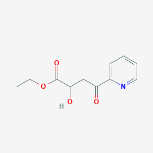 molecular formula C11H13NO4 B8472422 2-Hydroxy-4-oxo-4-pyridin-2-ylbutyric acid ethyl ester 