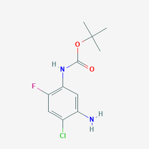 Tert-butyl(5-amino-4-chloro-2-fluorophenyl)carbamate