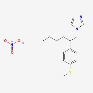 1-[beta-(p-Methylthiophenyl) hexyl]imidazole nitric acid salt