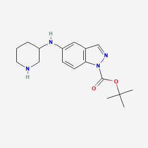 1h-Indazole-1-carboxylic acid,5-(3-piperidinylamino)-,1,1-dimethylethyl ester
