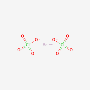 molecular formula Be(ClO4)2<br>BeCl2O8 B084725 Beryllium perchlorate CAS No. 13597-95-0