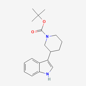 molecular formula C18H24N2O2 B8472522 Tert-butyl 3-(1h-indol-3-yl)piperidine-1-carboxylate 