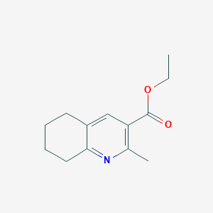 molecular formula C13H17NO2 B8472626 Ethyl 2-methyl-5,6,7,8-tetrahydroquinoline-3-carboxylate 