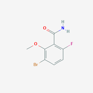 3-Bromo-6-fluoro-2-methoxybenzamide