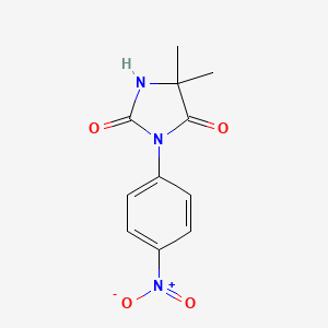 Hydantoin, 5,5-dimethyl-3-(p-nitrophenyl)-
