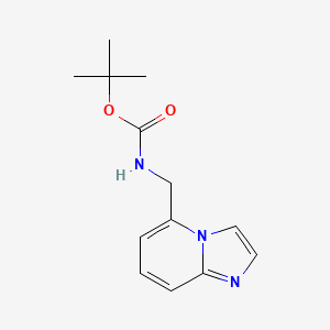 molecular formula C13H17N3O2 B8472826 5-(Tert-butoxycarbonylamino)methylimidazo[1,2-a]pyridine 