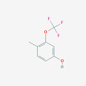 molecular formula C8H7F3O2 B8472834 4-Methyl-3-(trifluoromethoxy)phenol 