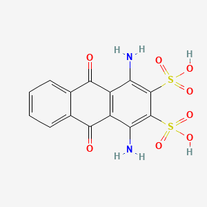 molecular formula C14H10N2O8S2 B8472887 2,3-Anthracenedisulfonic acid, 1,4-diamino-9,10-dihydro-9,10-dioxo- CAS No. 65596-11-4