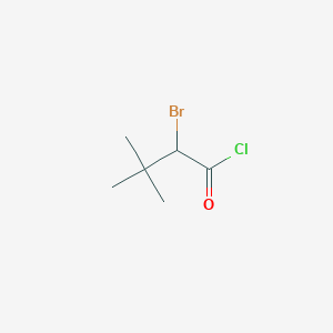 molecular formula C6H10BrClO B8472896 2-Bromo-3,3-dimethylbutanoyl chloride 