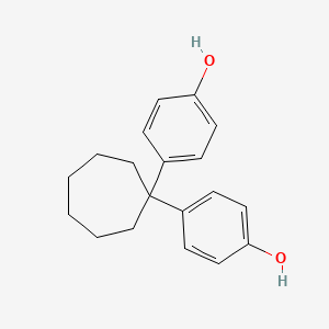 molecular formula C19H22O2 B8472902 1,1-Bis(4-hydroxyphenyl)cycloheptane CAS No. 73008-79-4