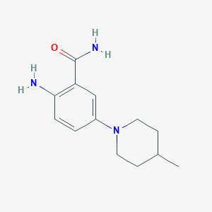 2-Amino-5-(4-methylpiperidinyl)benzamide
